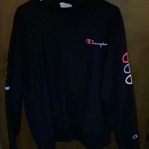 Champion blue white pink sweater